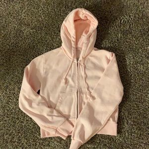 pink brandy melville/john galt crystal hoodie